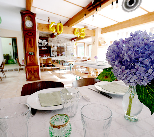 The Moulin de Charrier reception hall